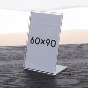 아크릴 POP 꽂이 가격표 메뉴판 투명 스탠드 6x9 (S30683998)