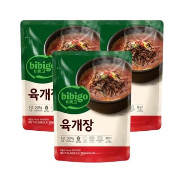 CJ제일제당 비비고 육개장 500g x3개