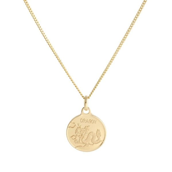 [비앤비골드] 14K 미아방지 유아 어린이 용띠 코인 목걸이 IRN32474