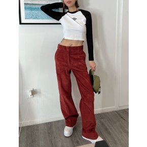 25FW 여성 코듀로이 팬츠 파이어드 브릭 FPR08IK9