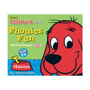 (영어원서) Clifford Phonics Fun Pack 4 / 12 Books Box Set (Paperback)(StoryPlus QR)