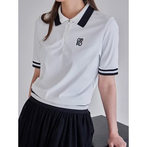 클래식로고 카라 티셔츠 화이트