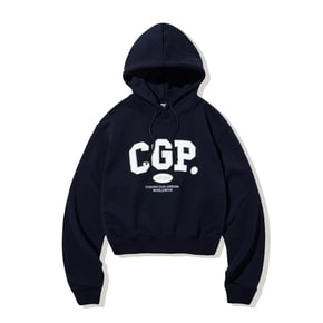 [CGP] (우먼) CGP 아치 로고 크롭 후디-다크네이비 (CBDWWTH0020)