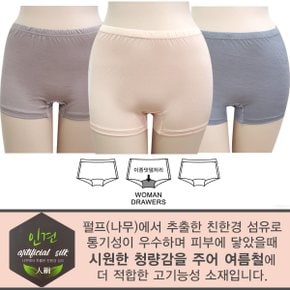 속바지 드로즈 여성 사각 팬티 3p 학생팬티 인견팬티_P307558936