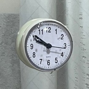 무소음 욕실 주방타일 강력 흡착시계 방수 벽부착형 샤워실 타임클락