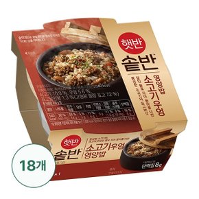 [G] 햇반솥반 소고기우엉밥 200g X 18개