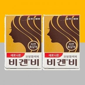 루미나 비겐비 자연흑갈색 5g 헤어 염색약 X2개 새치커버