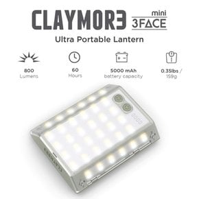 Prism LED CLAYMORE 3FACE CLF-500LG (프리즘) 충전식 모바일 랜턴 (클레이 모어) (쓰리 페이스)