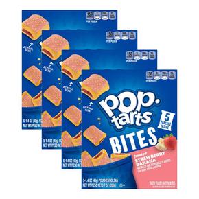 [해외직구] Pop-Tarts 팝타르트 딸기 바나나 베이크 페이스트리 바이트 40g 5입 4팩