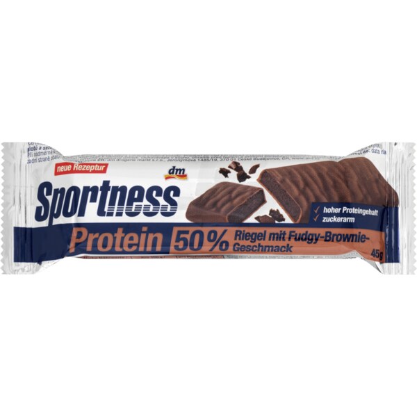 디엠 스포츠니스 Sportness 프로틴 바 50% Fudgy Brownie 45g