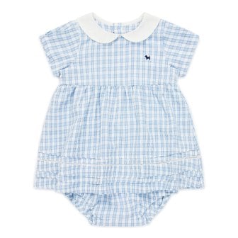 블루독베이비 [여주점] [오프라벨 여주점] 블루독베이비 (BL) 우븐반소매원피스세트 (45313-400-02)