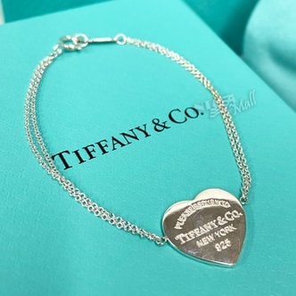 TIFFANY&CO 티파니앤코 리턴 투 티파니 하트 택 더블체인 팔찌 TIFFANY HEART TAG DOUBLE CHAIN BRACELET