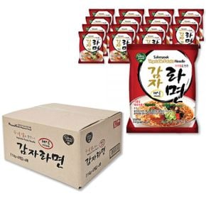 비건 라면 채식라면 Vegan 식품 삼육 우리밀 채식 감자라면(얼큰) x 1박스(16봉)