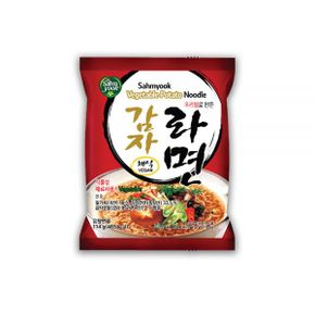 비건 라면 채식라면 Vegan 식품 삼육 우리밀 채식 감자라면(얼큰) x 1박스(16봉)
