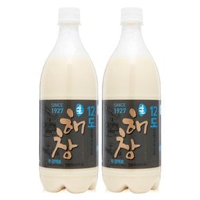 해창주조 해창막걸리 12도 900ml x2병 찹쌀생막걸리