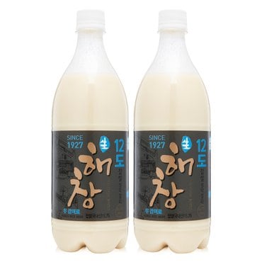  해창주조 해창막걸리 12도 900ml x2병 찹쌀생막걸리