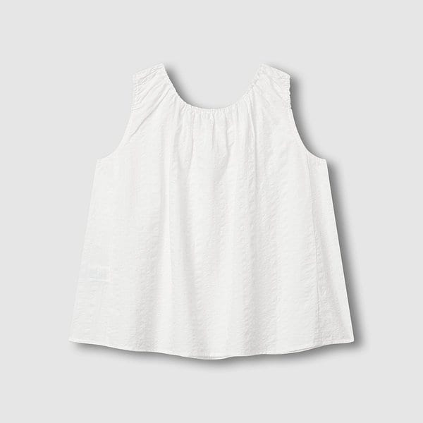 여 소프트 시어서커 민소매 파자마 셔츠 J206201069001