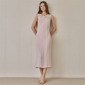 DRAPING NECK DRESS_PK