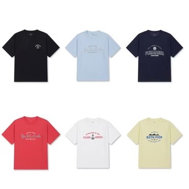 폴햄키즈 공용) 쿨텐션 마린 그래픽 반팔티 PKF2TS3042