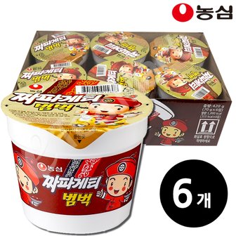  농심 짜파게티범벅 70g 6개입