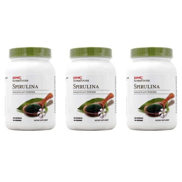 지엔씨 스피루리나 500mg 100캡슐 X 3통세트 미국직구