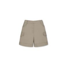 Women Multi Pocket Shorts_WWPNM24226LBR