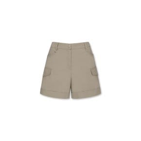 Women Multi Pocket Shorts_WWPNM24226LBR