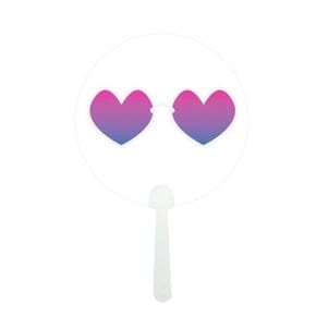 [북프렌즈] 셀피부채 - 하트선글라스