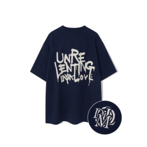 Unrelenting Graffiti Short Sleeve T-shirt T79 Navy