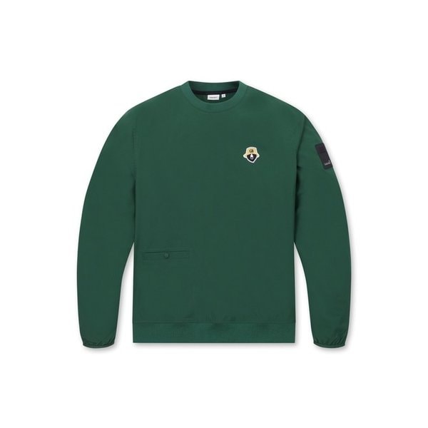 (MEN) Stretch Woven Crewneck Sweatshirt_G4TAW24621GRX