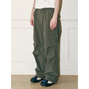 [현서 PICK]WIDE RIPSTOP PARACHUTE CARGO PANTS KH