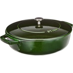 영국 스타우브 후라이팬 STAUB 405114780 Cast Iron Chistera 28 cm Basil Green 1682228