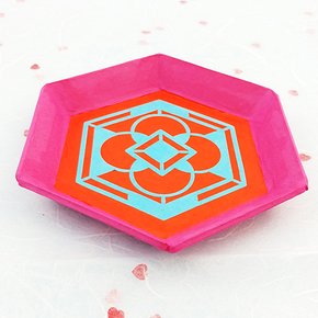 [만들기] 한지공예 육각접시-옵션