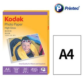 광택포토용지180g/A4/20매/4027-306/Kodak (WD063C3)