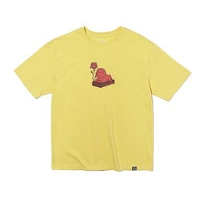 Lion Statue T-Shirts Light YellowㅡMCIBD8807