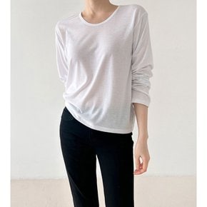 씨메르 유넥 긴팔 티셔츠 4color 국내생산 슬림핏 여리핏 데일리 이너티 기본 라운지웨어 베이직 긴팔티