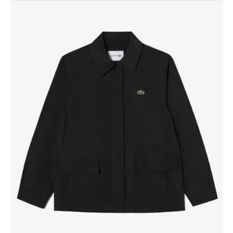 라코스테 [시흥점] 여성 중기장 린넨 사파리 점퍼 BF786E-55G(2컬러)