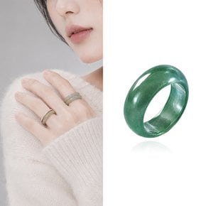 천연비취 그린 제이드 옥반지 대