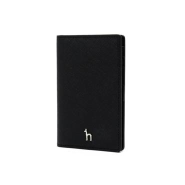 헤지스 [NOMAD]블랙 퍼피로고 플랫 카드지갑 HIHO5E131BK
