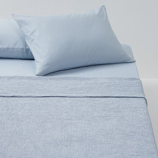 코튼 와플 홑이불 140x170cm 스카이블루 J606202000353