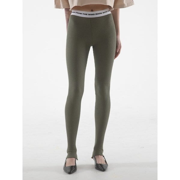 MWL KNIT LEGGINGS - KHAKI