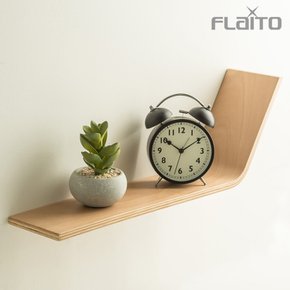 우드 웨이브 인테리어 벽선반 500 (국내생산)