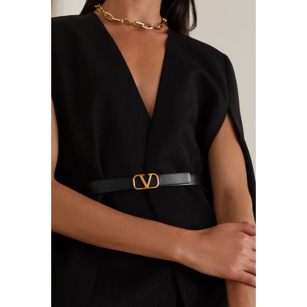 발렌티노 가라바니 브이로고 리버서블 가죽 벨트 블랙 1647597309438134