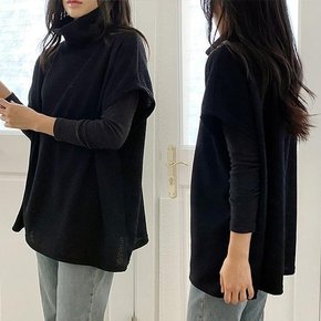 위쉬몰 NO 골지하이넥폴라조끼(K445H509) 빅사이즈
