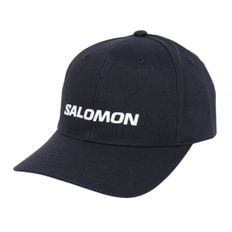 살로몬 맨즈 우먼 모자 캡 트레킹 마운티니어 SALOMON 로고 LC2237300 UV - 블랙