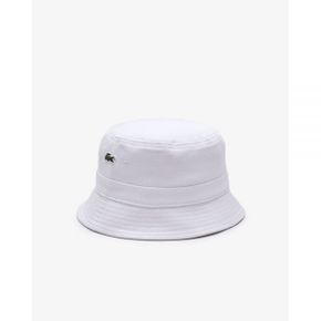 5019511 Lacoste Uni Organic Cotton Bucket Hat - Blanc