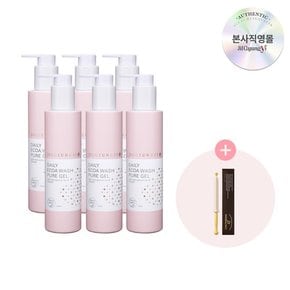 여성청결제 데일리 에코아워시 퓨어젤200ml x6 + 2X이너1P