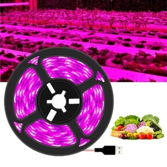  2835SMD 풀 LED스펙트럼 식물성장 5M LED램프 (WE96D41)