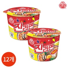 오뚜기 진라면 매운맛 큰컵 110g x 12개