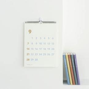 /바이풀디자인 [바이.풀디자인] 월 캘린더 라지 2025년